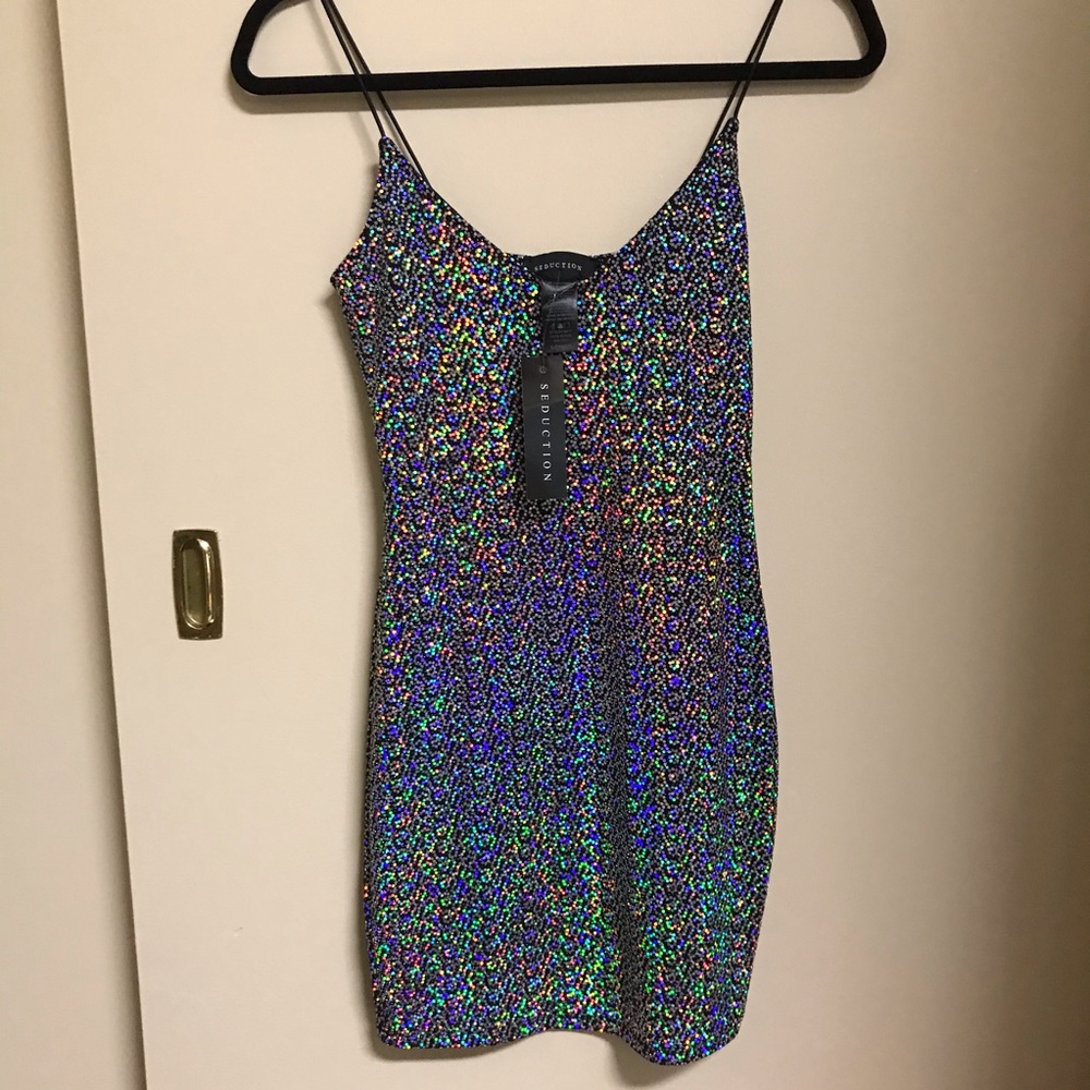 NWT Sparkle Glitter Mini Dress